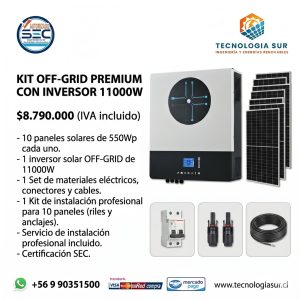 Kit Off-Grid 11kW Voltronic 10kWh
