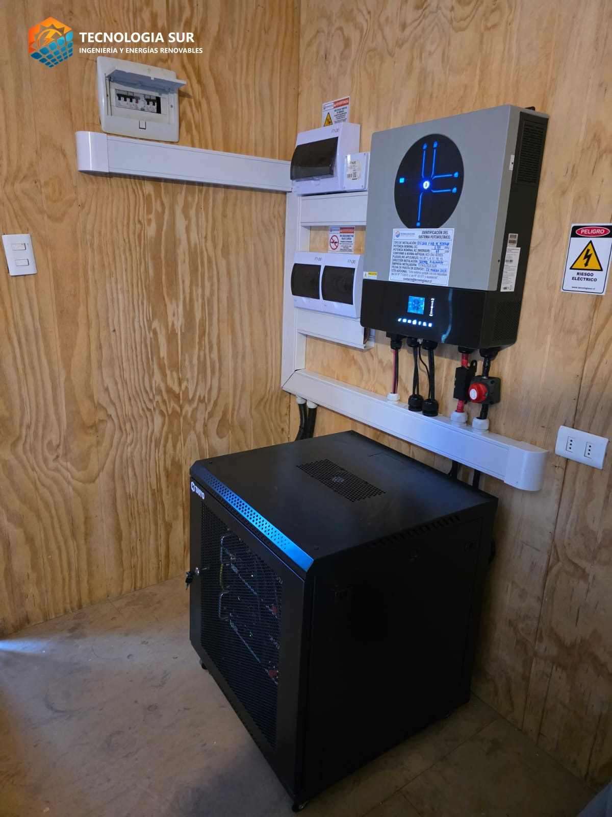 Sistema solar residencial instalado por TecnologíaSur